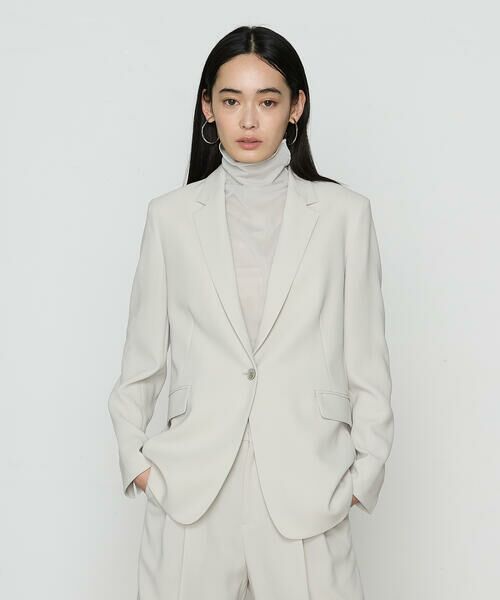 COMME CA PLATINUM / コムサ・プラチナ セットアップ | 【セットアップ対応】アチェローザダブルクロス テーラードジャケット(03:アイスグリーン)