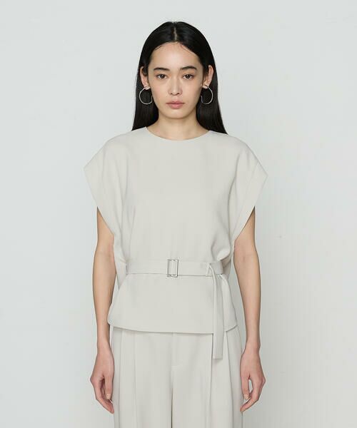 COMME CA PLATINUM / コムサ・プラチナ シャツ・ブラウス | 【セットアップ対応】アチェローザダブルクロス ブラウス | 詳細8