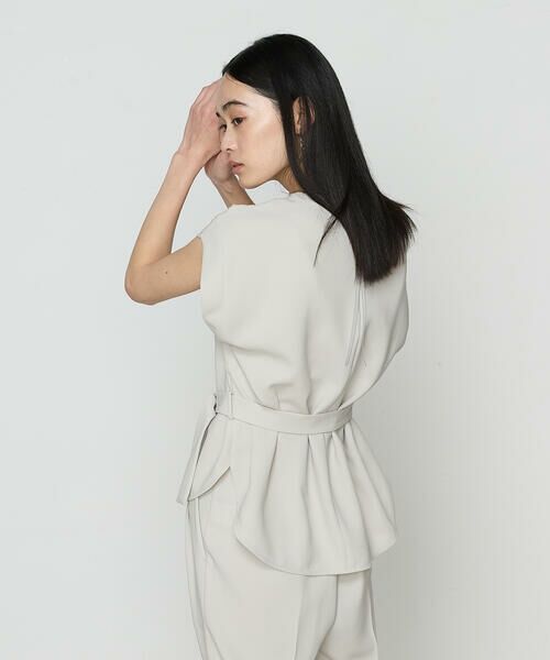COMME CA PLATINUM / コムサ・プラチナ シャツ・ブラウス | 【セットアップ対応】アチェローザダブルクロス ブラウス | 詳細4