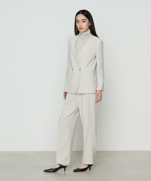 COMME CA PLATINUM / コムサ・プラチナ セットアップ | 【セットアップ対応】アチェローザダブルクロス パンツ | 詳細1