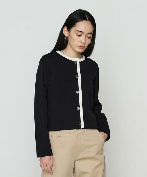 COMME CA PLATINUM / コムサ・プラチナ カーディガン・ボレロ | ボーダー／バイカラー カーディガン | 詳細16