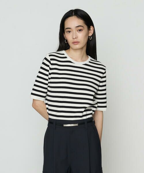 COMME CA PLATINUM / コムサ・プラチナ ニット・セーター | ボーダー／バイカラー プルオーバー | 詳細5