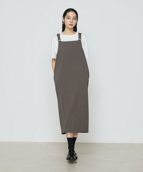 COMME CA PLATINUM / コムサ・プラチナ ロング・マキシ丈スカート | ツイミーツイルへビー ジャンパースカート | 詳細1