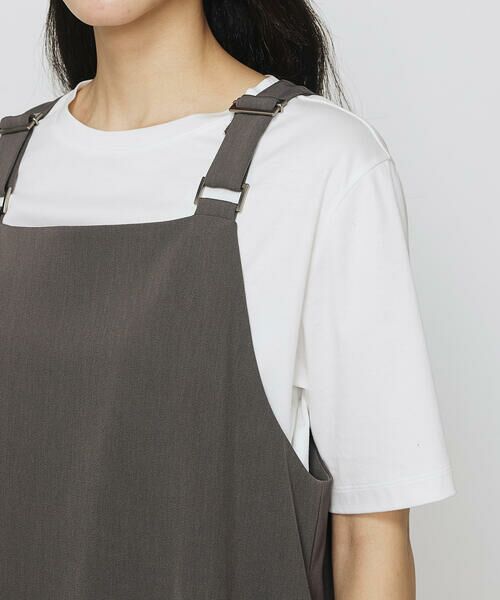 COMME CA PLATINUM / コムサ・プラチナ ロング・マキシ丈スカート | ツイミーツイルへビー ジャンパースカート | 詳細7