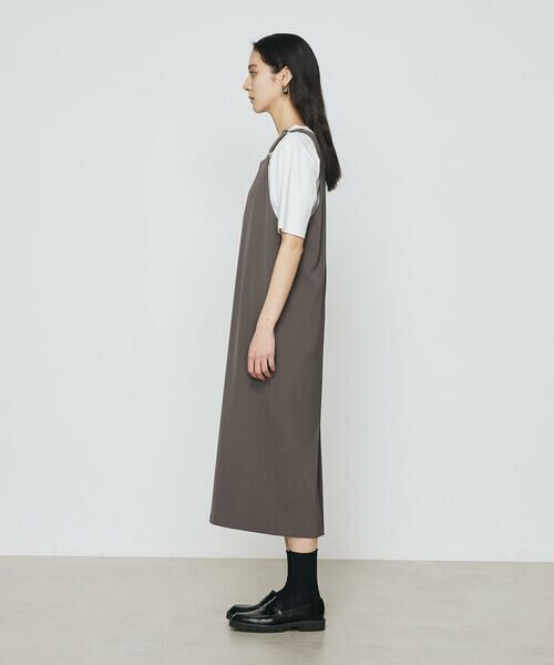 COMME CA PLATINUM / コムサ・プラチナ ロング・マキシ丈スカート | ツイミーツイルへビー ジャンパースカート | 詳細5