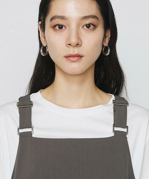 COMME CA PLATINUM / コムサ・プラチナ ロング・マキシ丈スカート | ツイミーツイルへビー ジャンパースカート | 詳細6