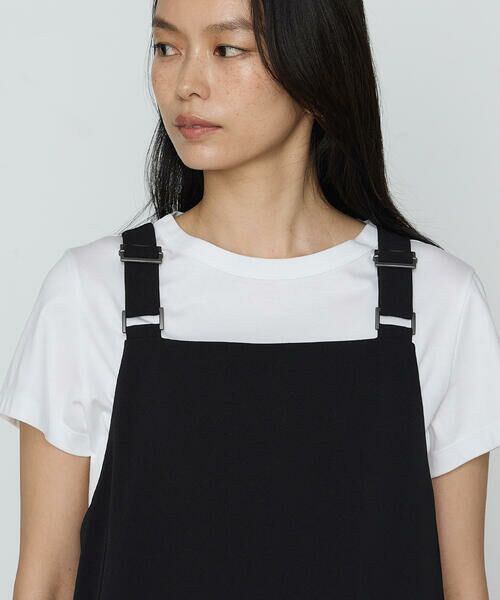 COMME CA PLATINUM / コムサ・プラチナ ロング・マキシ丈スカート | ツイミーツイルへビー ジャンパースカート | 詳細17