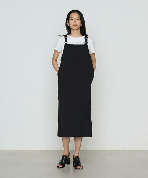 COMME CA PLATINUM / コムサ・プラチナ ロング・マキシ丈スカート | ツイミーツイルへビー ジャンパースカート | 詳細11