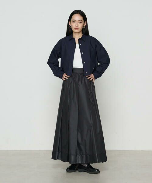 COMME CA PLATINUM / コムサ・プラチナ ロング・マキシ丈スカート | 高密度タフタ スカート | 詳細1