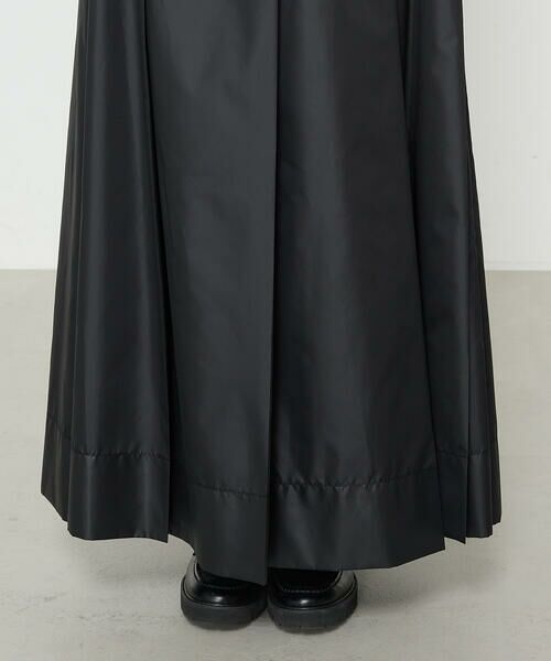 COMME CA PLATINUM / コムサ・プラチナ ロング・マキシ丈スカート | 高密度タフタ スカート | 詳細12