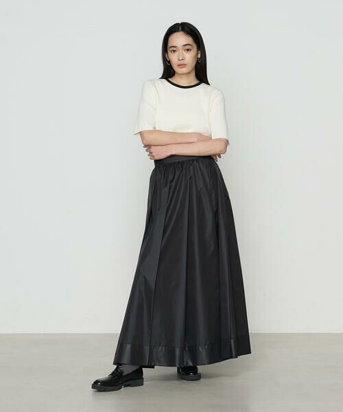 COMME CA PLATINUM / コムサ・プラチナ ロング・マキシ丈スカート | 高密度タフタ スカート | 詳細3