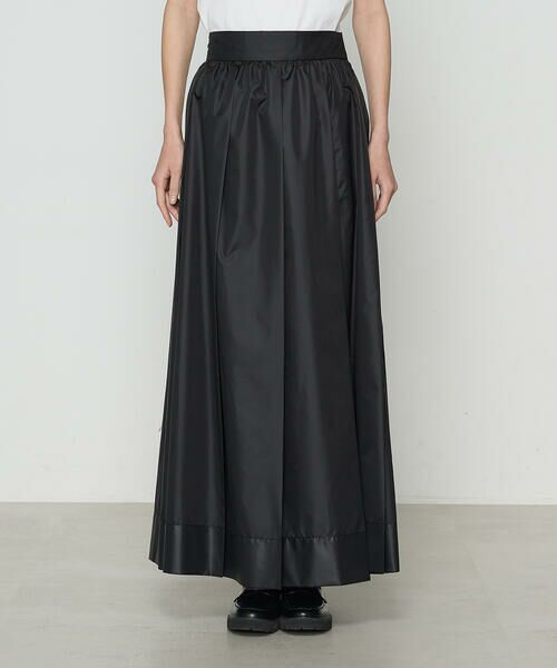 COMME CA PLATINUM / コムサ・プラチナ ロング・マキシ丈スカート | 高密度タフタ スカート | 詳細8