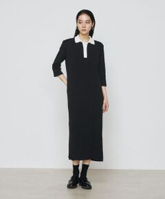 COMME CA PLATINUM / コムサ・プラチナ ニット・セーター | ポロ襟 ニットドレス