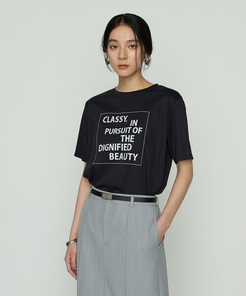 COMME CA PLATINUM / コムサ・プラチナ カットソー | スーピマコットンロイヤルクール プルオーバー(09:ネイビー)