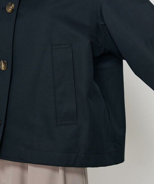 COMME CA PLATINUM / コムサ・プラチナ ブルゾン | シャンブレー ショートブルゾン | 詳細10