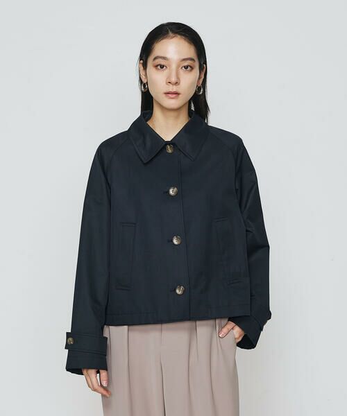 COMME CA PLATINUM / コムサ・プラチナ ブルゾン | シャンブレー ショートブルゾン | 詳細3