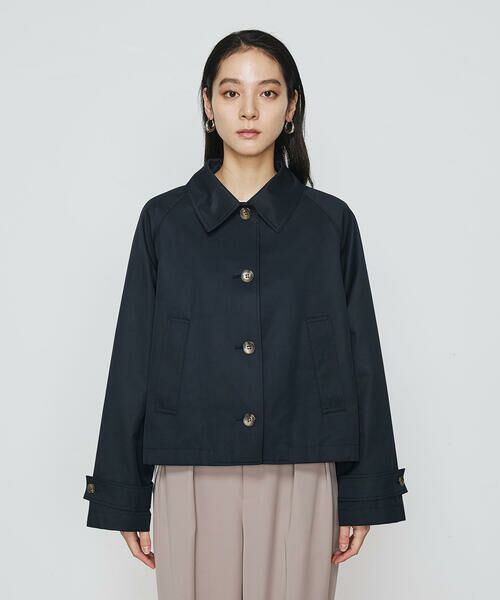 COMME CA PLATINUM / コムサ・プラチナ ブルゾン | シャンブレー ショートブルゾン | 詳細4