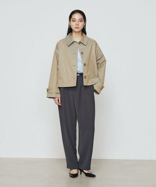 COMME CA PLATINUM / コムサ・プラチナ ブルゾン | シャンブレー ショートブルゾン | 詳細13