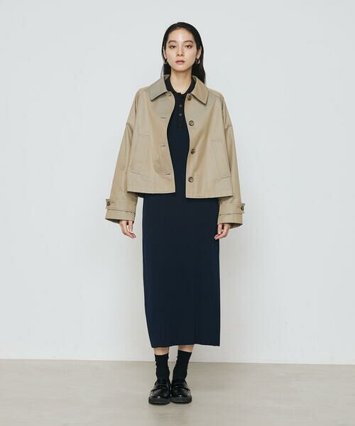 COMME CA PLATINUM / コムサ・プラチナ ブルゾン | シャンブレー ショートブルゾン | 詳細15