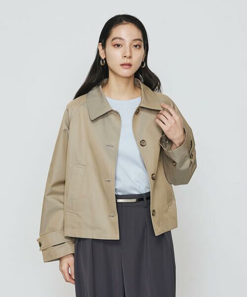 COMME CA PLATINUM / コムサ・プラチナ ブルゾン | シャンブレー ショートブルゾン | 詳細16