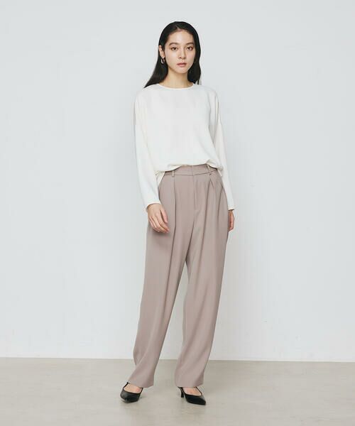 COMME CA PLATINUM / コムサ・プラチナ スラックス・ドレスパンツ | ポリエステルツイル ツータックパンツ | 詳細1