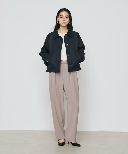 COMME CA PLATINUM / コムサ・プラチナ スラックス・ドレスパンツ | ポリエステルツイル ツータックパンツ | 詳細3