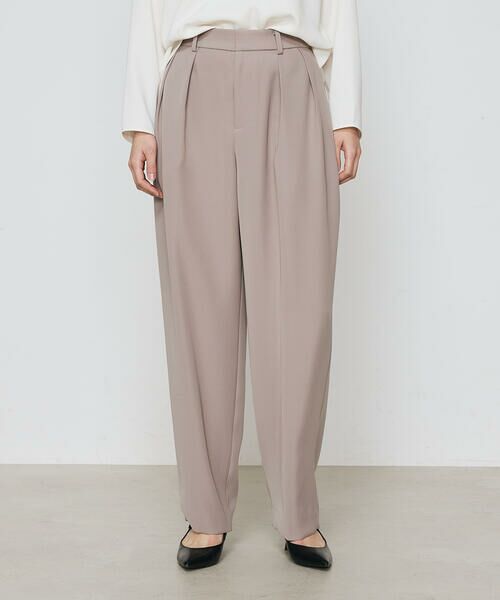 COMME CA PLATINUM / コムサ・プラチナ スラックス・ドレスパンツ | ポリエステルツイル ツータックパンツ | 詳細4