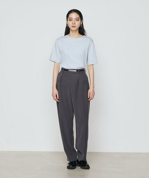 COMME CA PLATINUM / コムサ・プラチナ スラックス・ドレスパンツ | ポリエステルツイル ツータックパンツ | 詳細6