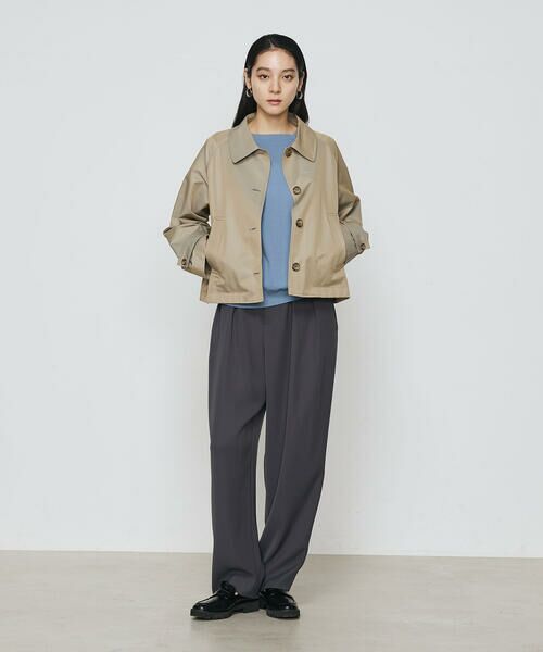COMME CA PLATINUM / コムサ・プラチナ スラックス・ドレスパンツ | ポリエステルツイル ツータックパンツ | 詳細9