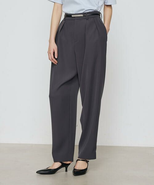 COMME CA PLATINUM / コムサ・プラチナ スラックス・ドレスパンツ | ポリエステルツイル ツータックパンツ | 詳細10