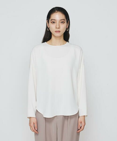 COMME CA PLATINUM / コムサ・プラチナ シャツ・ブラウス | ダブルクロスライト プルオーバーブラウス | 詳細2