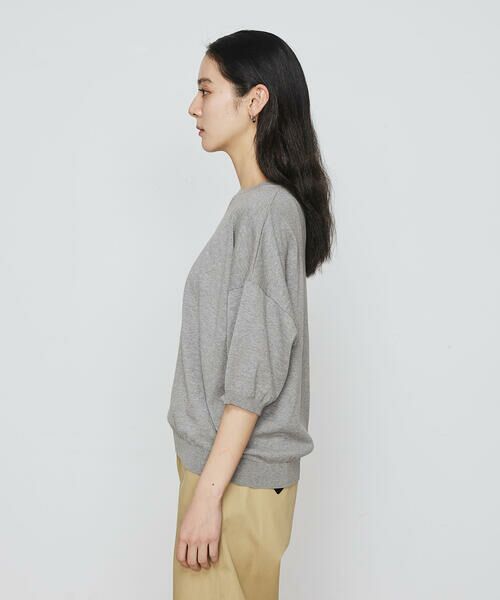 COMME CA PLATINUM / コムサ・プラチナ ニット・セーター | 強撚天竺編 ニットプルオーバー | 詳細11