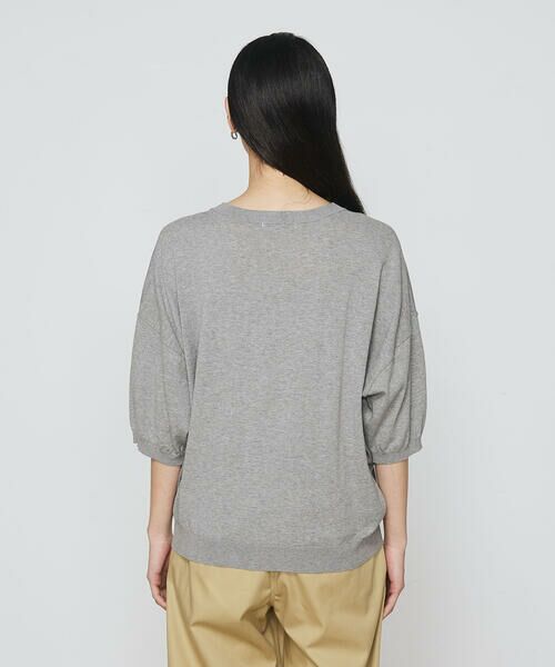 COMME CA PLATINUM / コムサ・プラチナ ニット・セーター | 強撚天竺編 ニットプルオーバー | 詳細12