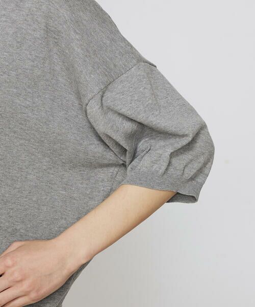 COMME CA PLATINUM / コムサ・プラチナ ニット・セーター | 強撚天竺編 ニットプルオーバー | 詳細14