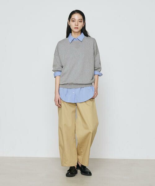 COMME CA PLATINUM / コムサ・プラチナ ニット・セーター | 強撚天竺編 ニットプルオーバー | 詳細3