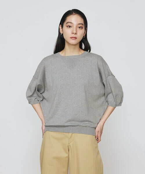 COMME CA PLATINUM / コムサ・プラチナ ニット・セーター | 強撚天竺編 ニットプルオーバー | 詳細8