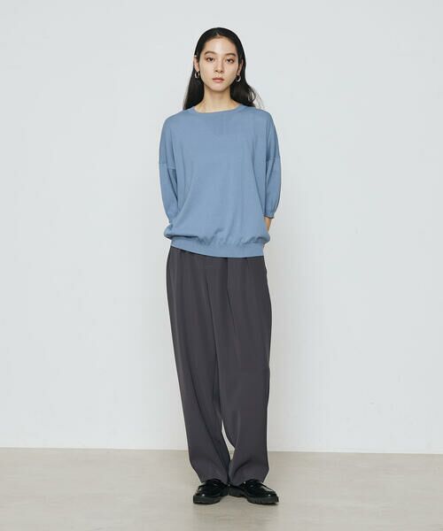 COMME CA PLATINUM / コムサ・プラチナ ニット・セーター | 強撚天竺編 ニットプルオーバー | 詳細18