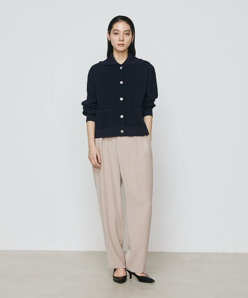 COMME CA PLATINUM / コムサ・プラチナ カーディガン・ボレロ | 片畦編 ニットカーディガン | 詳細1