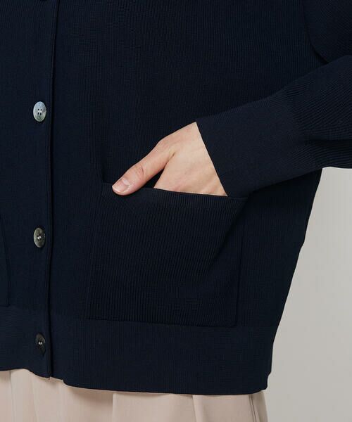 COMME CA PLATINUM / コムサ・プラチナ カーディガン・ボレロ | 片畦編 ニットカーディガン | 詳細8