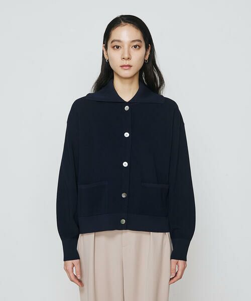 COMME CA PLATINUM / コムサ・プラチナ カーディガン・ボレロ | 片畦編 ニットカーディガン | 詳細3