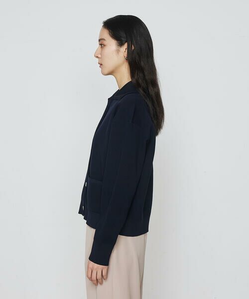 COMME CA PLATINUM / コムサ・プラチナ カーディガン・ボレロ | 片畦編 ニットカーディガン | 詳細4