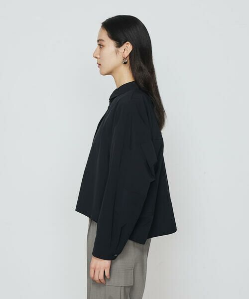 COMME CA PLATINUM / コムサ・プラチナ ブルゾン | ストレッチタフタ シャツブルゾン | 詳細6