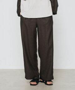 COMME CA PLATINUM / コムサ・プラチナ その他パンツ | 麻調合繊 ワイドパンツ