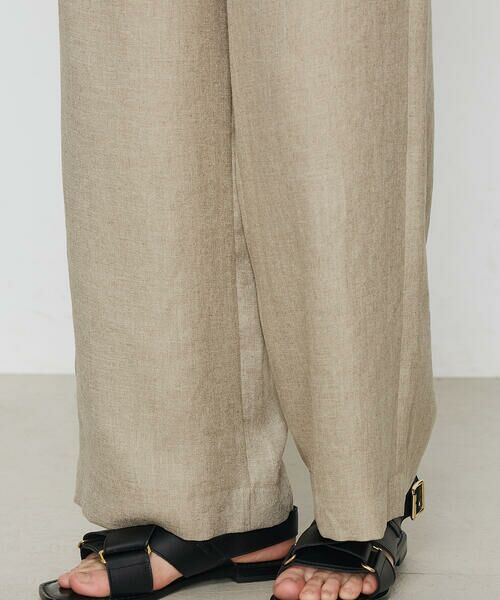 COMME CA PLATINUM / コムサ・プラチナ その他パンツ | 麻調合繊 ワイドパンツ | 詳細20