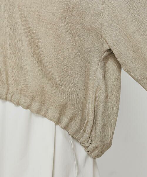 COMME CA PLATINUM / コムサ・プラチナ シャツ・ブラウス | 麻調合繊 レイヤードブルゾン | 詳細17