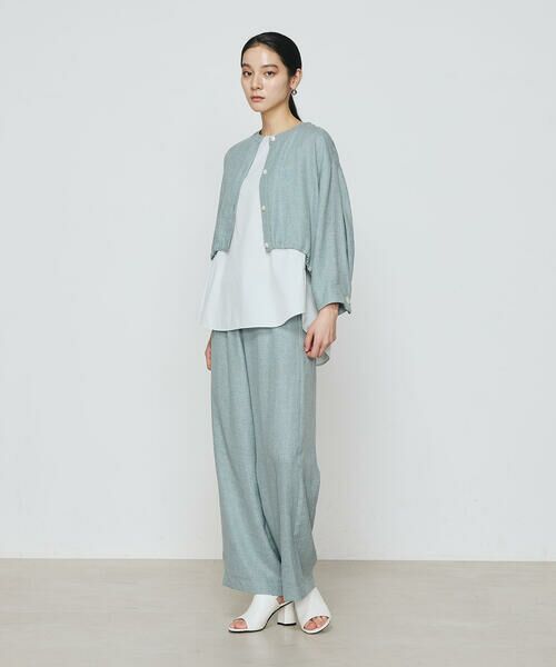 COMME CA PLATINUM / コムサ・プラチナ シャツ・ブラウス | 麻調合繊 レイヤードブルゾン | 詳細23