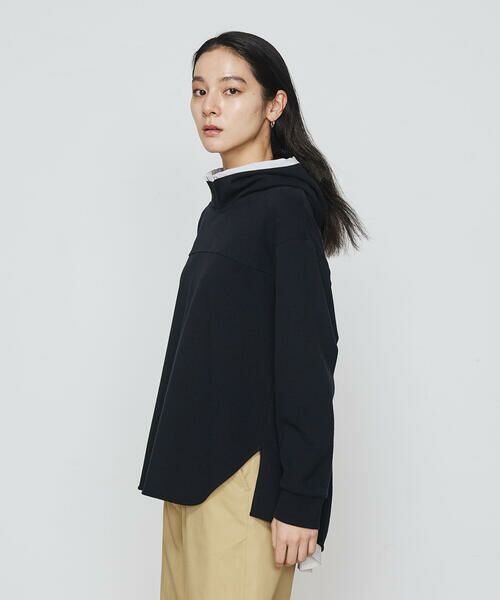 COMME CA PLATINUM / コムサ・プラチナ スウェット | ブークレダンボール レイヤード風フード付トレーナー | 詳細4