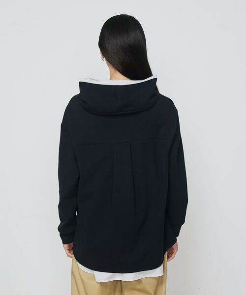 COMME CA PLATINUM / コムサ・プラチナ スウェット | ブークレダンボール レイヤード風フード付トレーナー | 詳細7