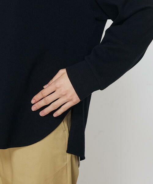 COMME CA PLATINUM / コムサ・プラチナ スウェット | ブークレダンボール レイヤード風フード付トレーナー | 詳細9