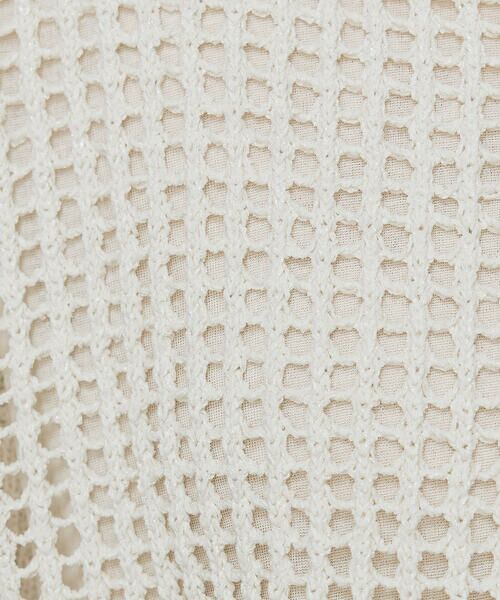 COMME CA PLATINUM / コムサ・プラチナ ニット・セーター | 【2WAY】和紙×peフリーゼヤーン スクエアメッシュカーディガン | 詳細3